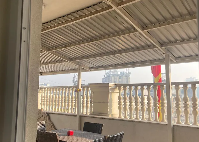 Center With Private Terrace Апартаменты Скопье